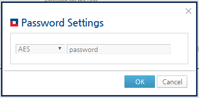 Password Configuration - Password Settings Window