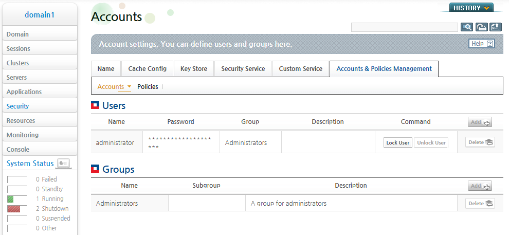 Password Configuration - Choosing a User Name