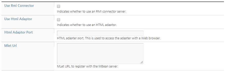 Configuring JMX Manager Basic Information