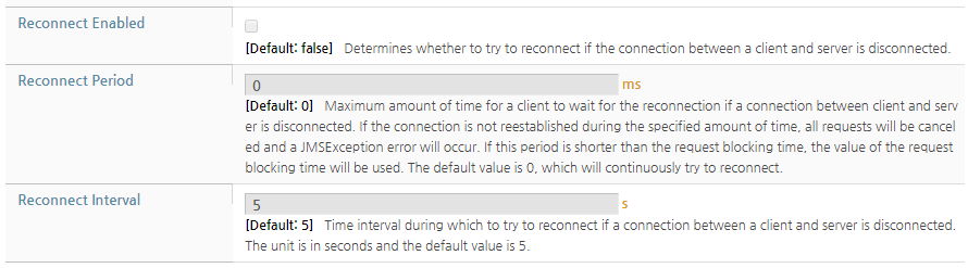 Connection Factory Configuration