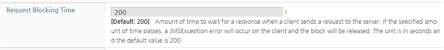 Failover Configuration - Request Blocking Time