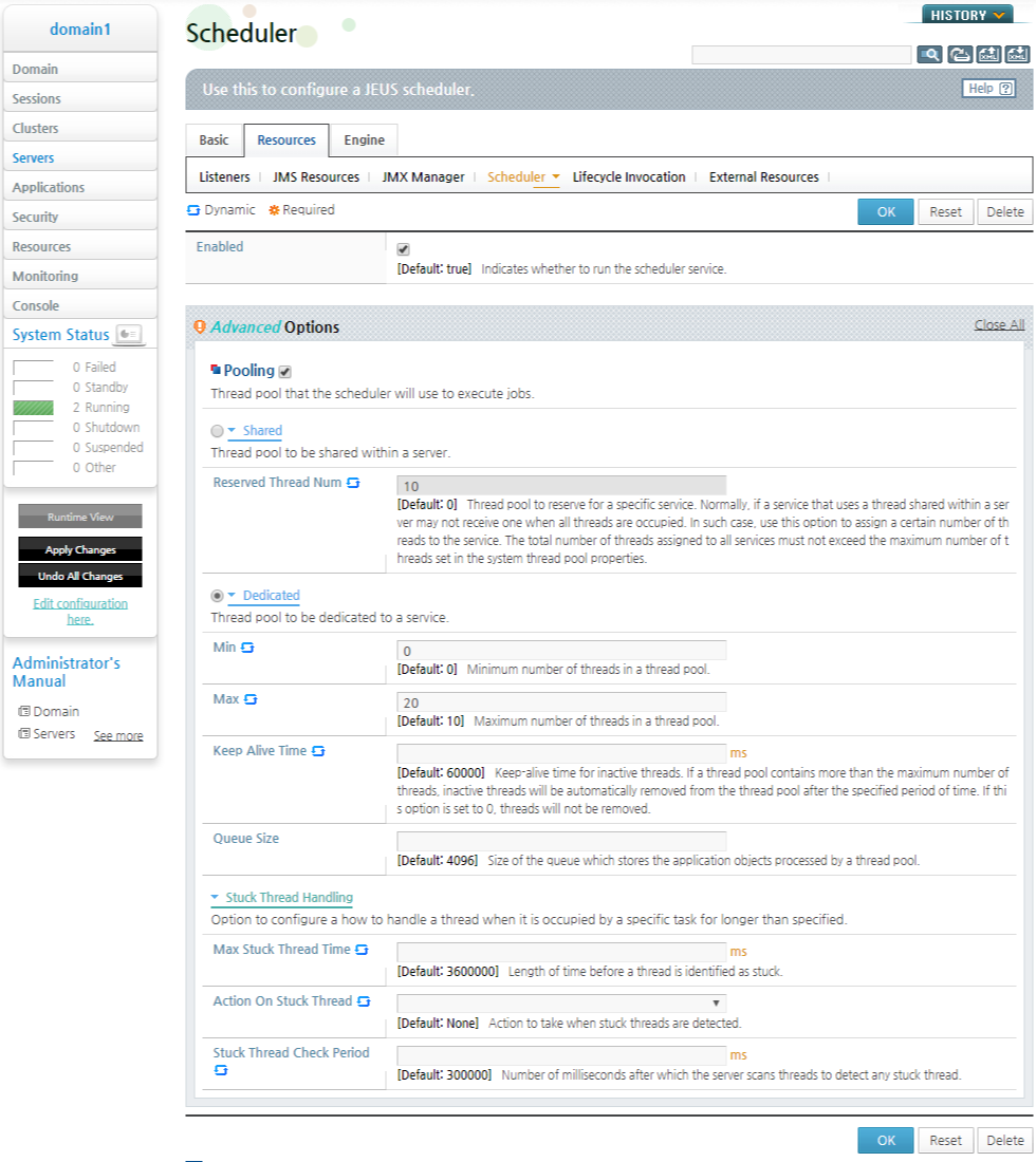 Dedicated Thread Pool Configuration (1)