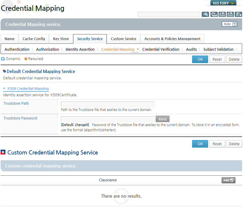 [Security Service] - [Credential Mapping]