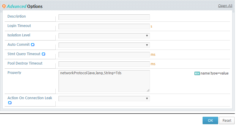 Configuring a Sybase jConnect 5.x Connection Pool Data Source (2)