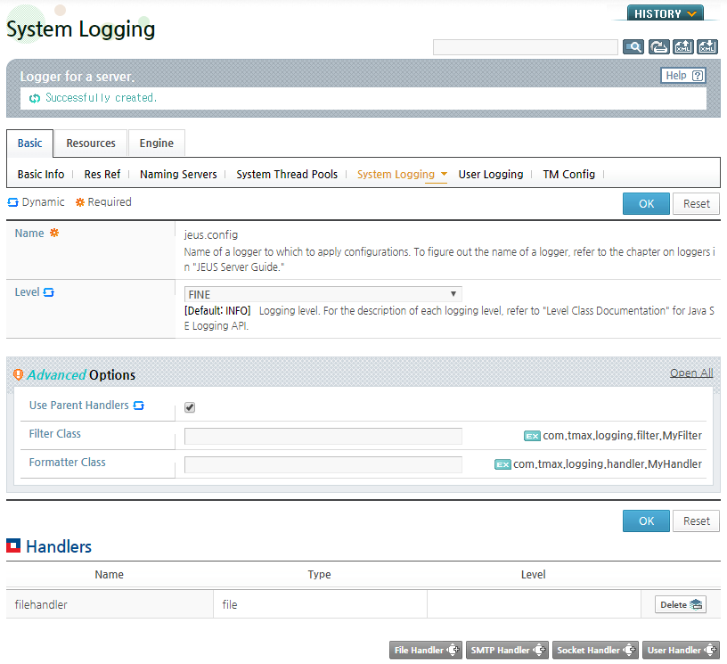 Dynamically Configuring a Logger in WebAdmin (7)