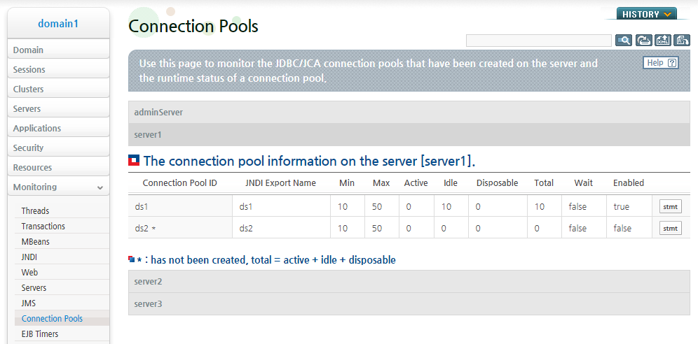 Checking Connection Pool List (1)