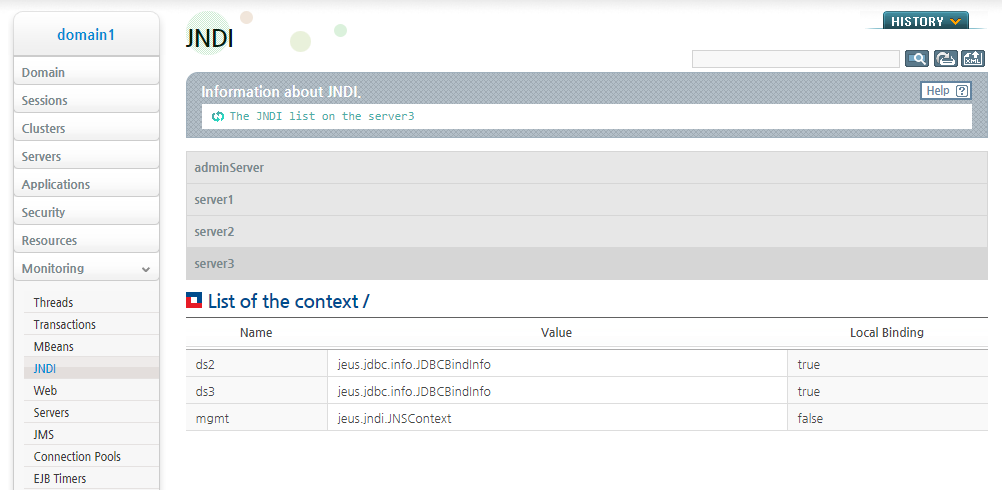 Checking the Data Source JNDI Bound to a Server (2)