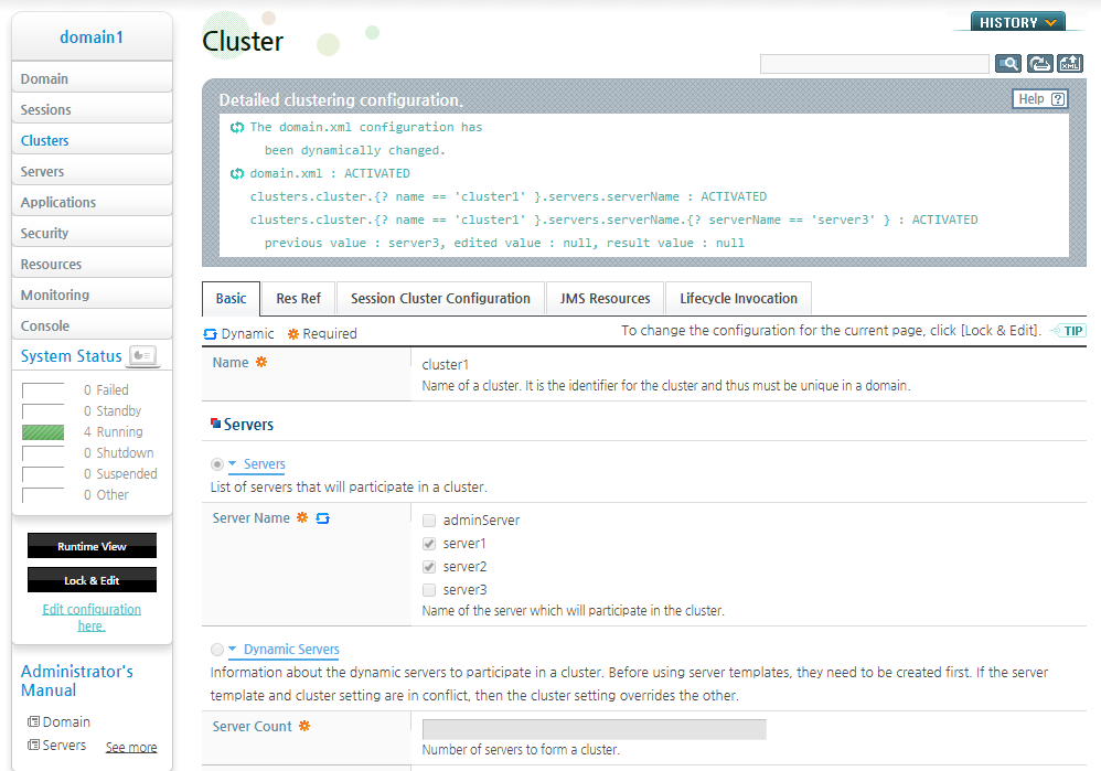 Removing a Server from a Cluster (3)