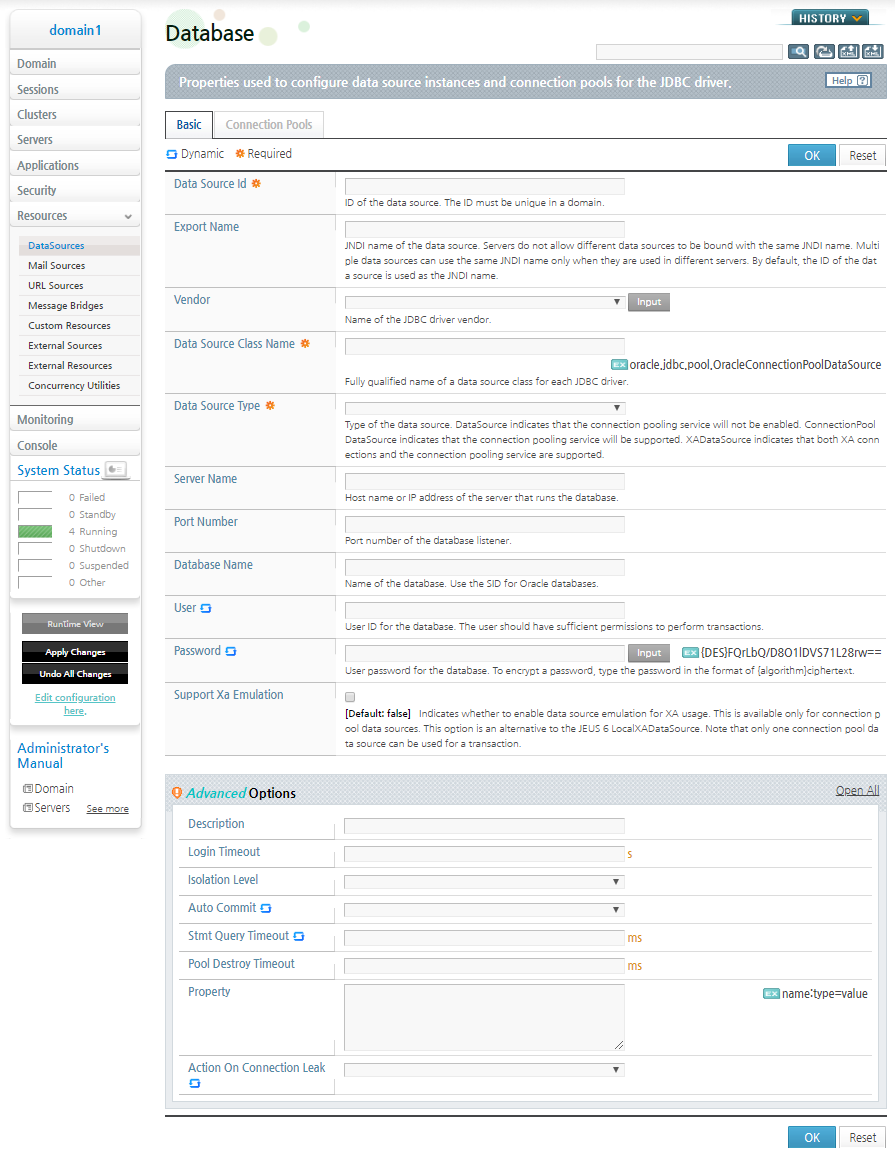 Basic Data Source Configuration Page (2)