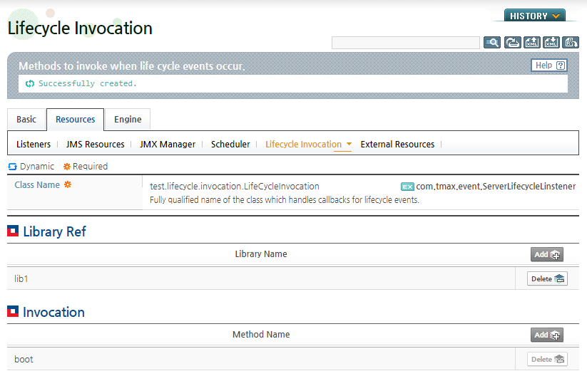 Configuring Lifecycle Invocation in WebAdmin (6)