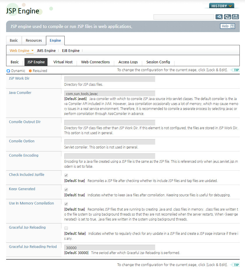 Configuring a JSP Engine - Basic Configuration