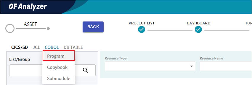 figure cobol program menu