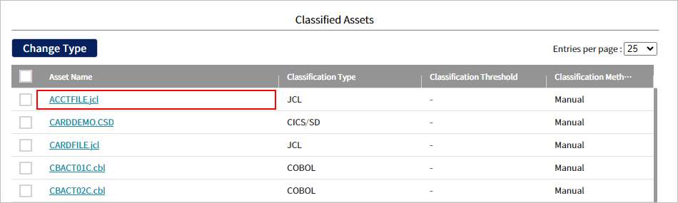 figure asset info select