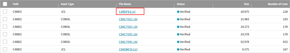 figure assets repository jcl file