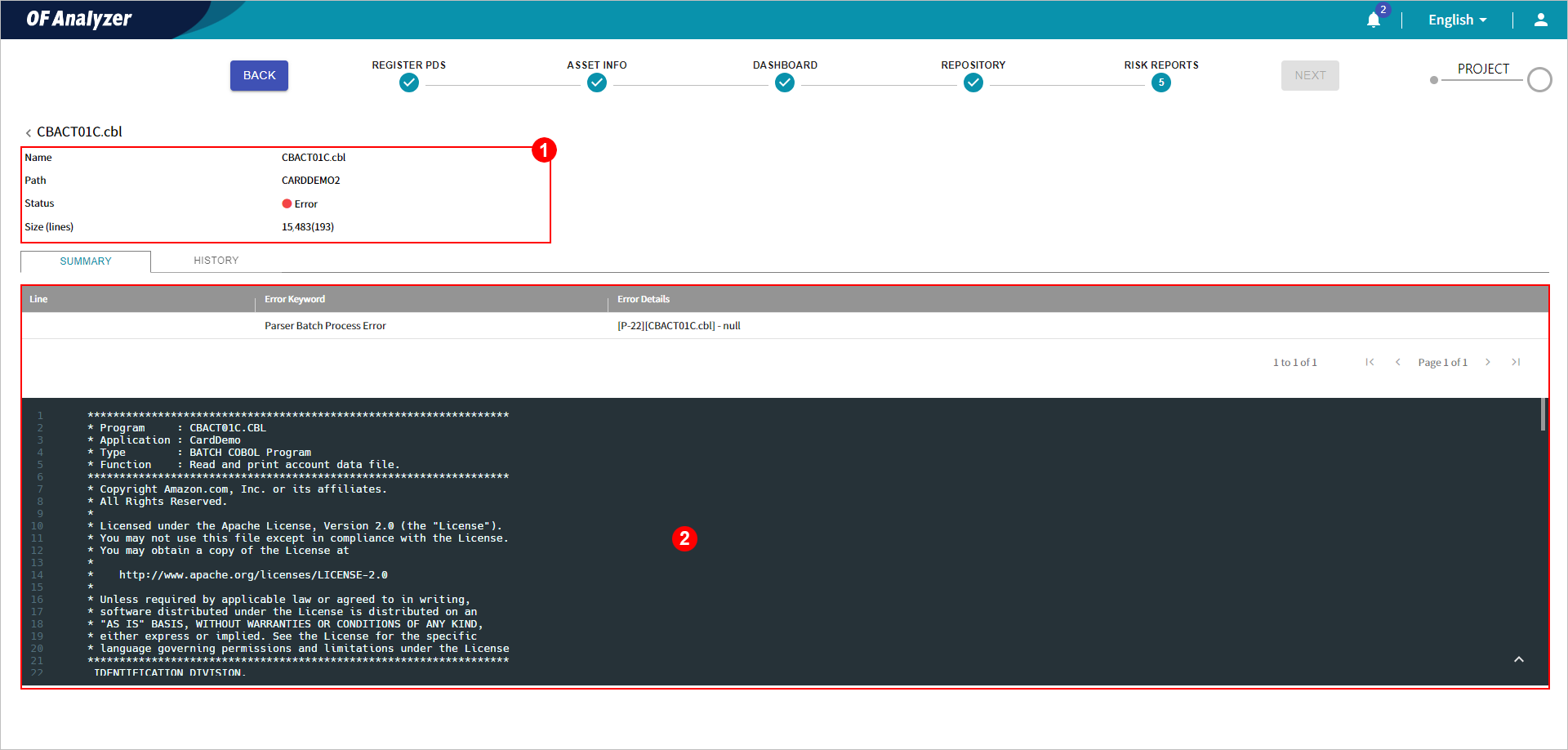 figure assets risk errors detail