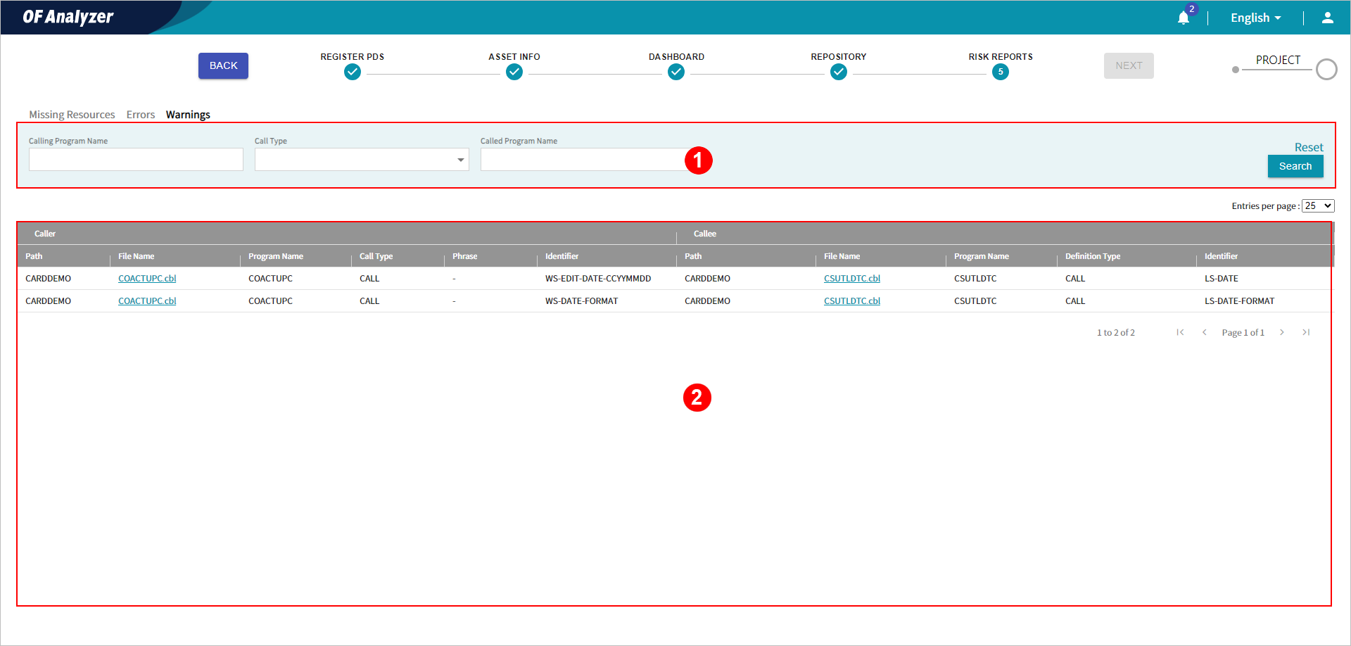 figure assets risk warnings inconsistent params