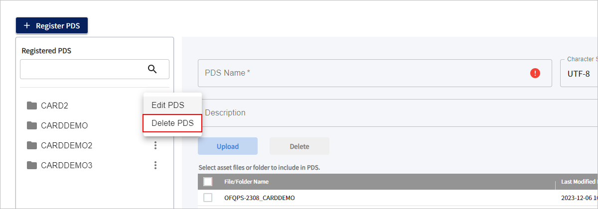 figure delete pds