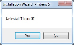Tibero 5 Uninstallation