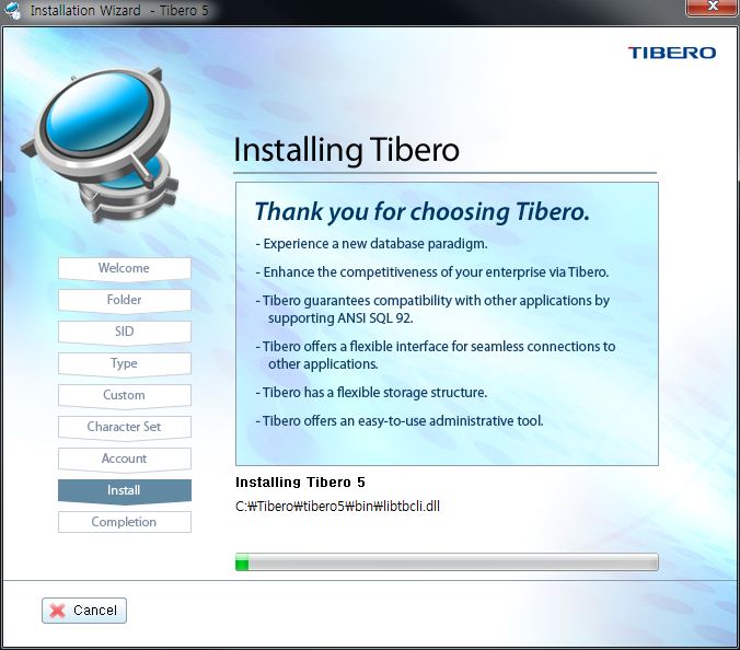 Installing Tibero 5 SP1