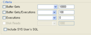 The SQL Monitor - Criteria Section