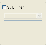 SQL Monitor - SQL Filter Section