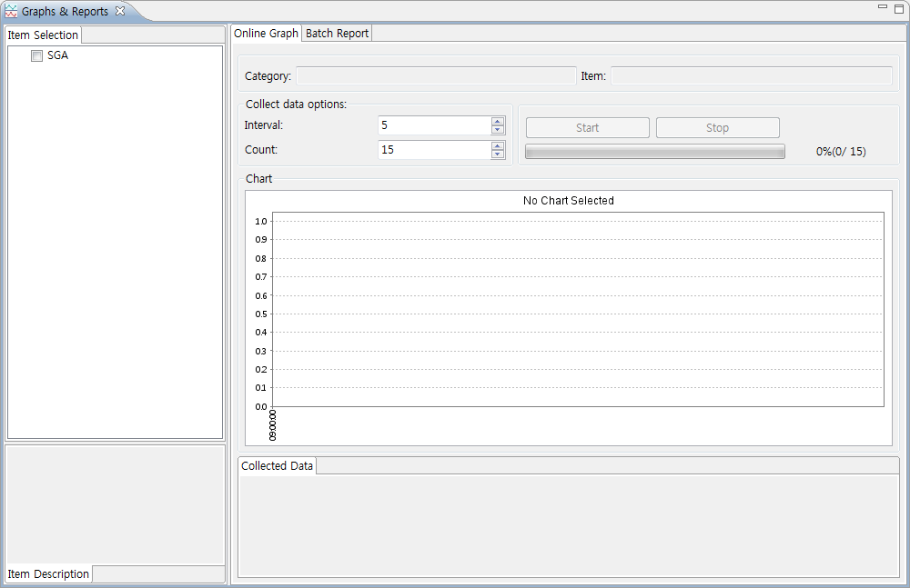 Graph and Report - [Online Graph] 탭