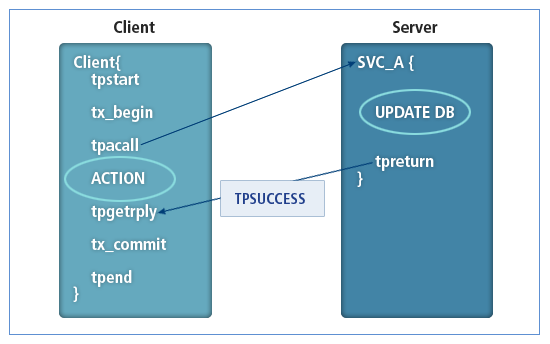 Asynchronous Mode Flow (Homogeneous Database)