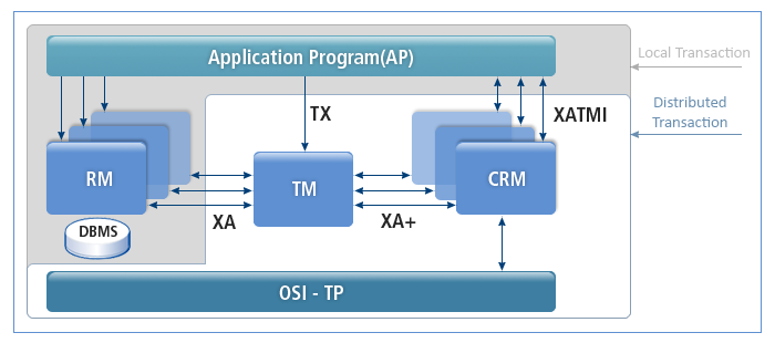 X/Open DTP Structure