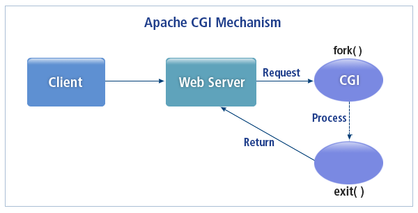 Apache에서의 CGI 동작 방식